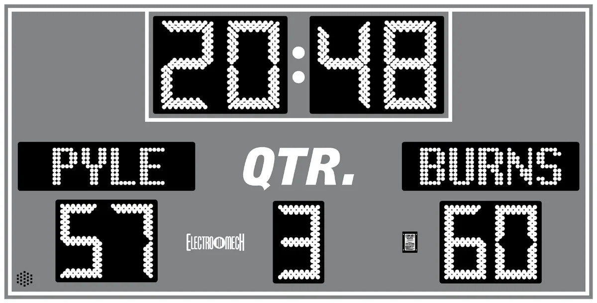 Model LX3140 — scoreboard face as shown in the manual
