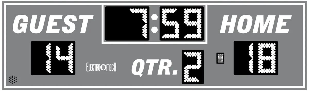 Model LX3130 — scoreboard face as shown in the manual