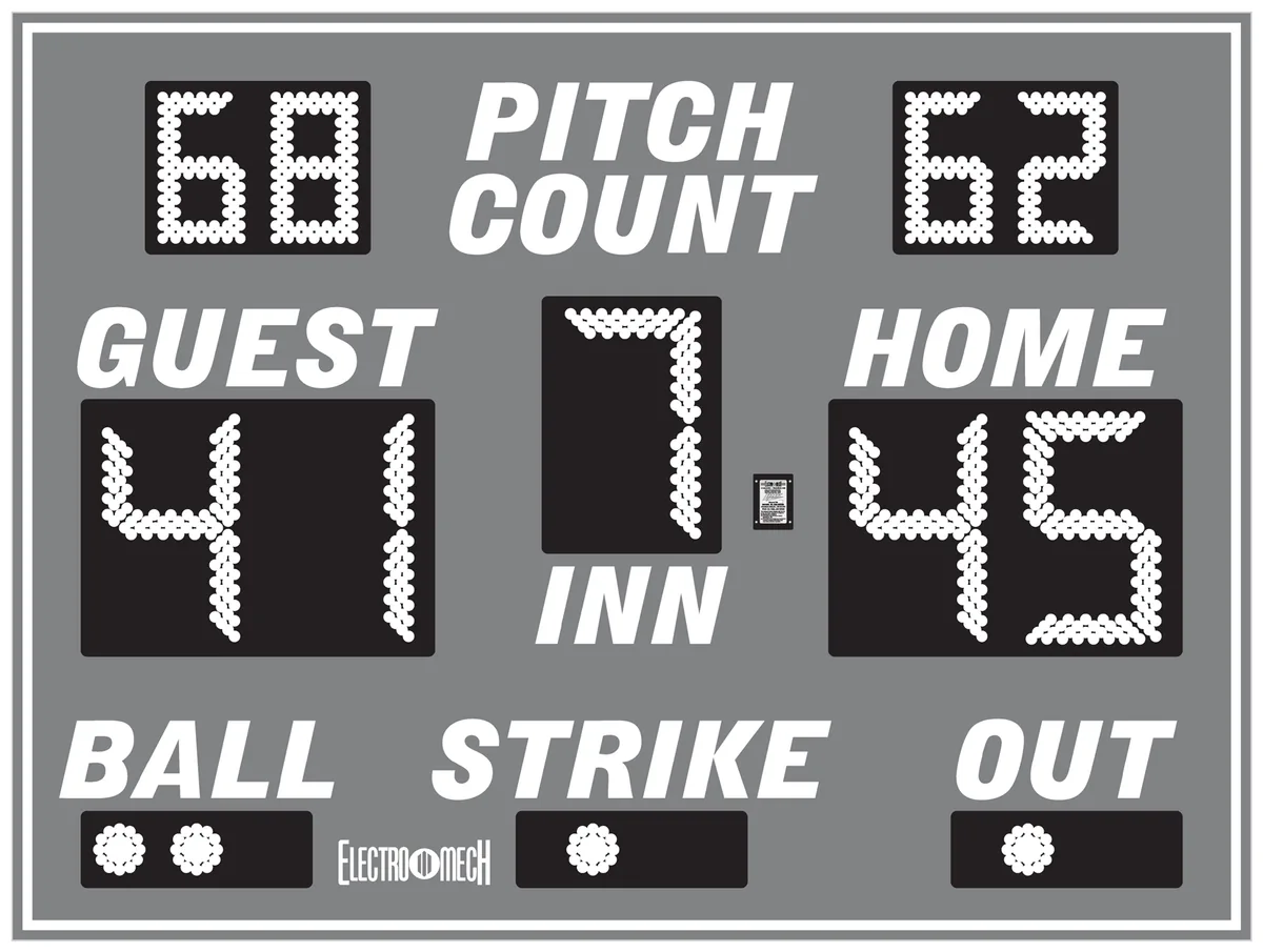 Model LX1130 — scoreboard face as shown in the manual