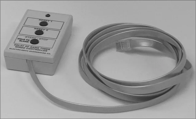Handheld Play Clock Three-Button Controller