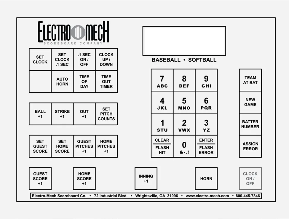 MP Controller Manual for CX Baseball with 2-Digit Timer — illustration from page 10