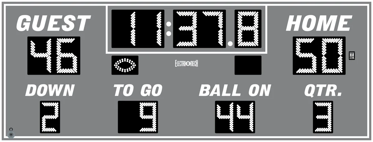 Model LX3325 — scoreboard face as shown in the manual