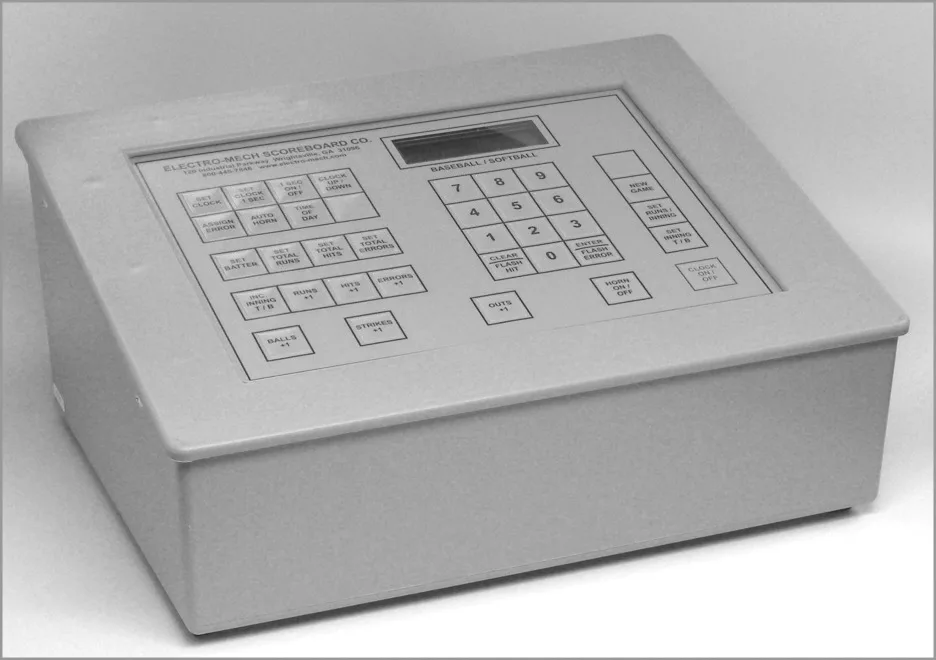Owner's Handbook — scoreboard face as shown in the manual