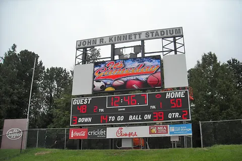 Model 3545 with 20mm 128x272 Video Display, Kinnette Stadium at Shaw High School