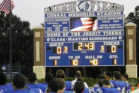 Model 3780 with 25mm 64x128 Message Center, Jesuit High School