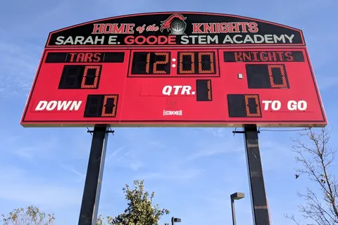 Model LX6434 Football Scoreboard, Sarah E. Goode STEM Academy