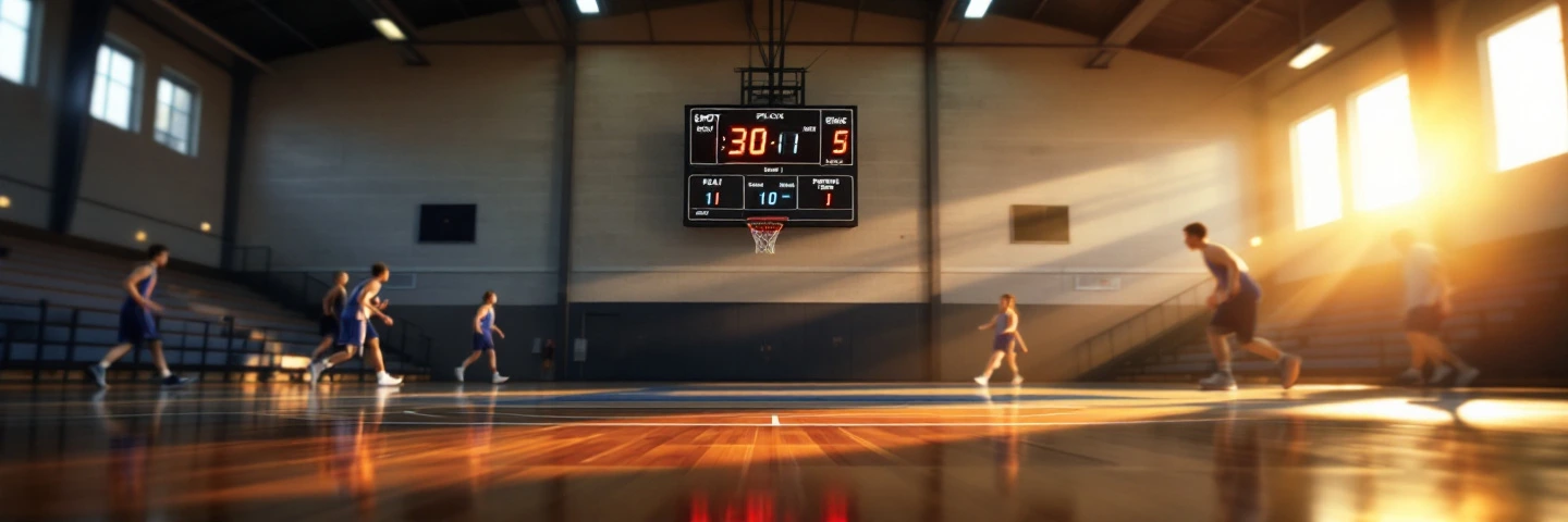 Basketball Scoreboard Features: Shot Clock, Player Fouls, Team Bonus, Period Timer