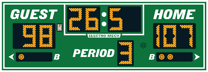 LX7230 Basketball Scoreboard