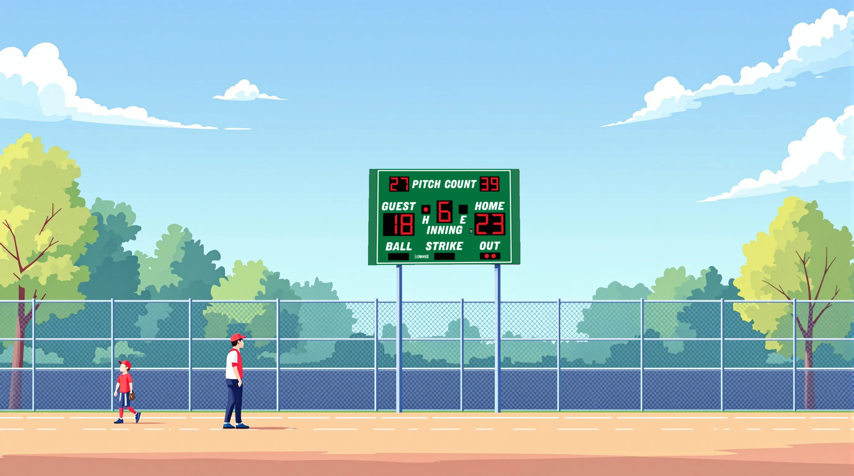 Wilmington, Delaware Scoreboards: The LX2340, LX1160 and LX3630 Across 18 Entries