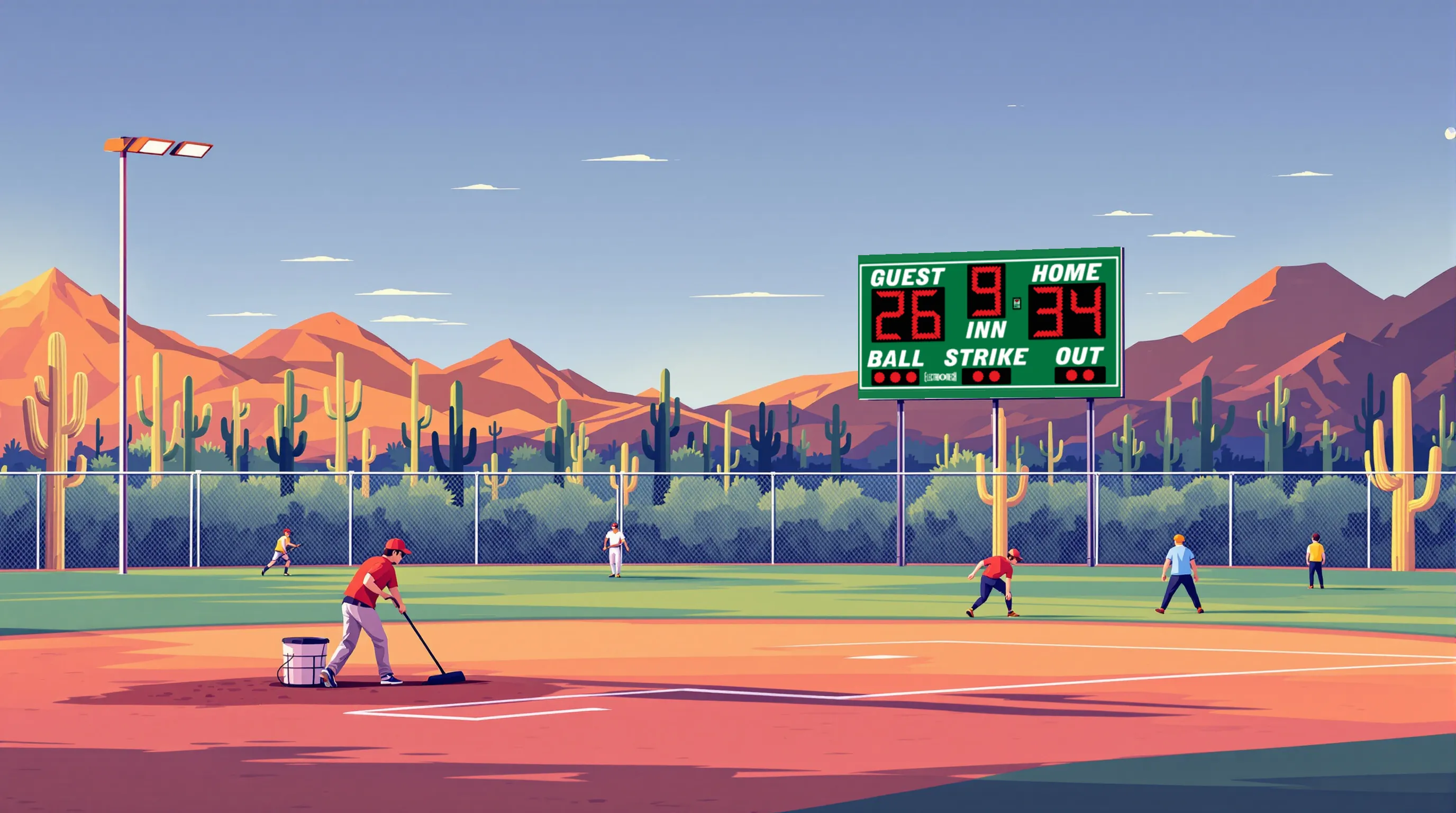 Arizona Scoreboards: Baseball and Basketball Level at 30 Records Each