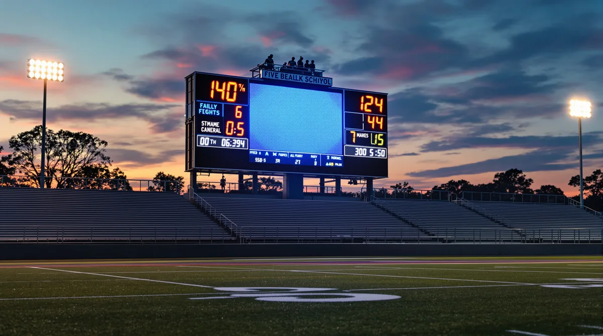 How Much Does a Football Scoreboard Cost? High School to College Pricing Tiers