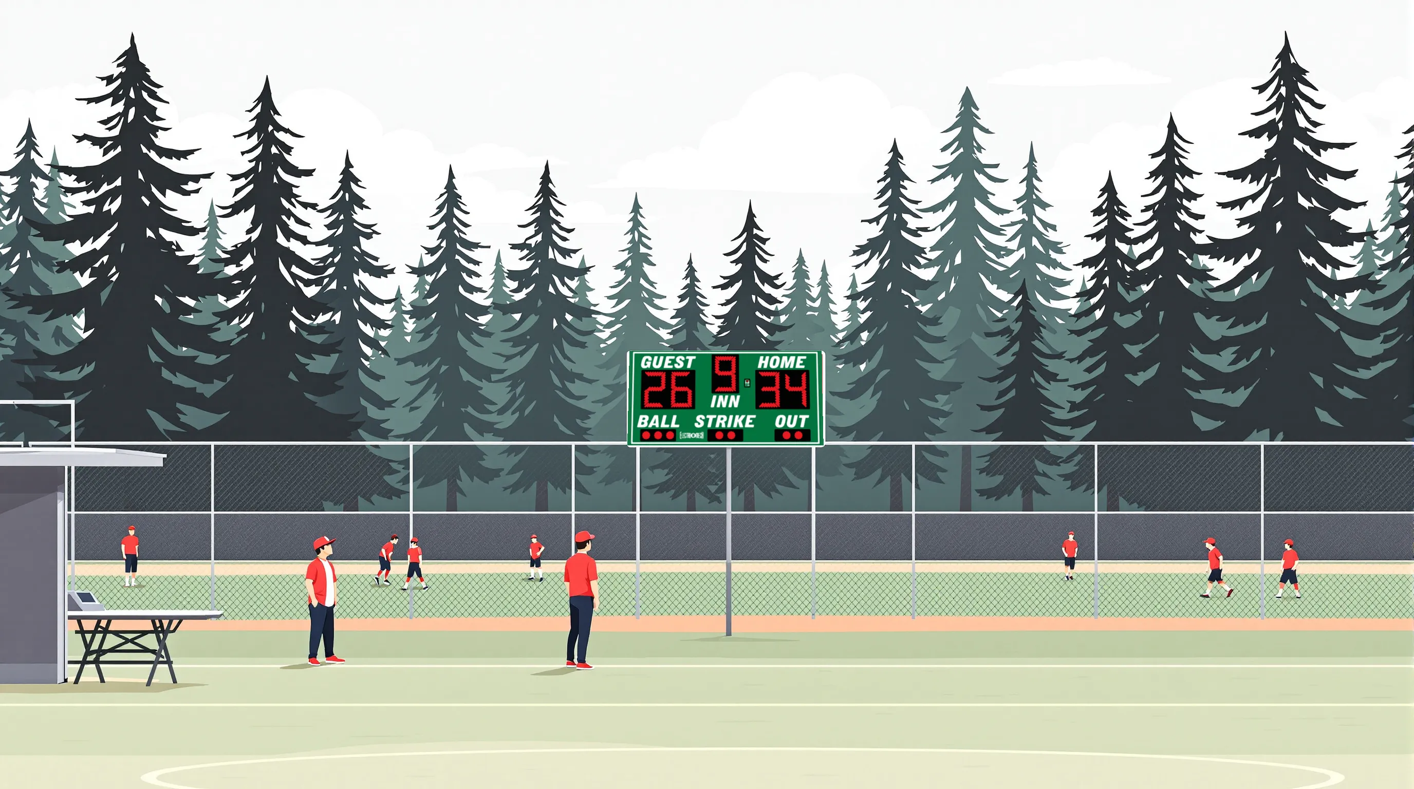 Washington Scoreboards: Baseball and Basketball Run Close at 23 and 21 of 58 Records