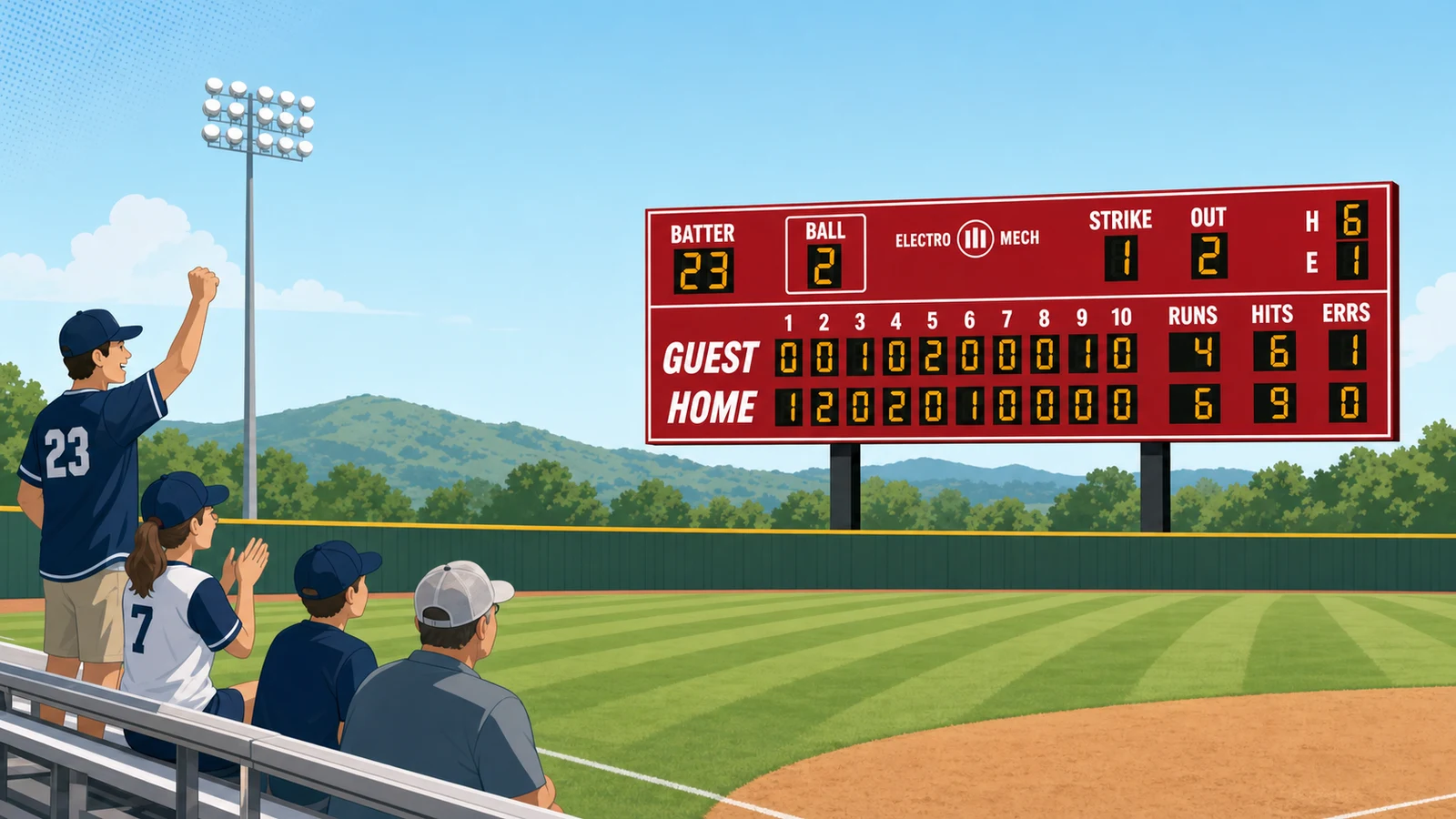 Best Outdoor LED Baseball Scoreboards for High Schools and Travel Leagues