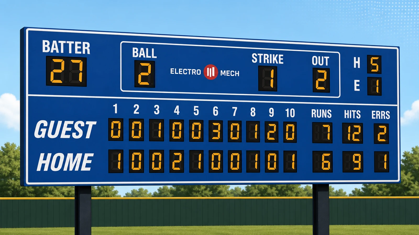 Baseball Scoreboard Features Explained: Pitch Count, Ball-Strike, Inning, At-Bat