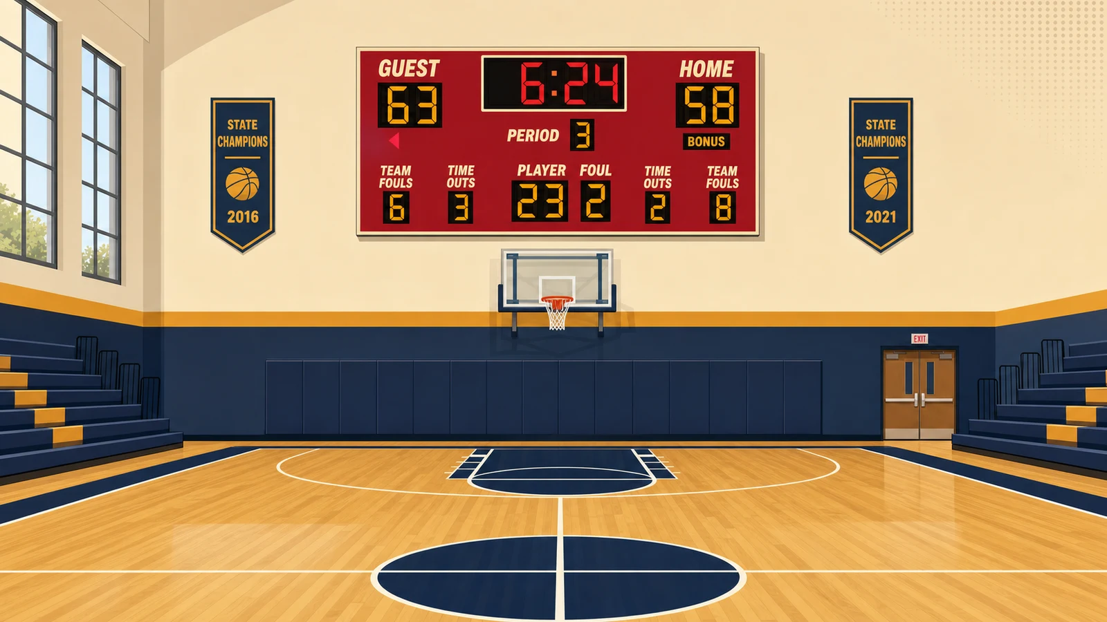Best Indoor LED Basketball Scoreboards for High School and College Gyms