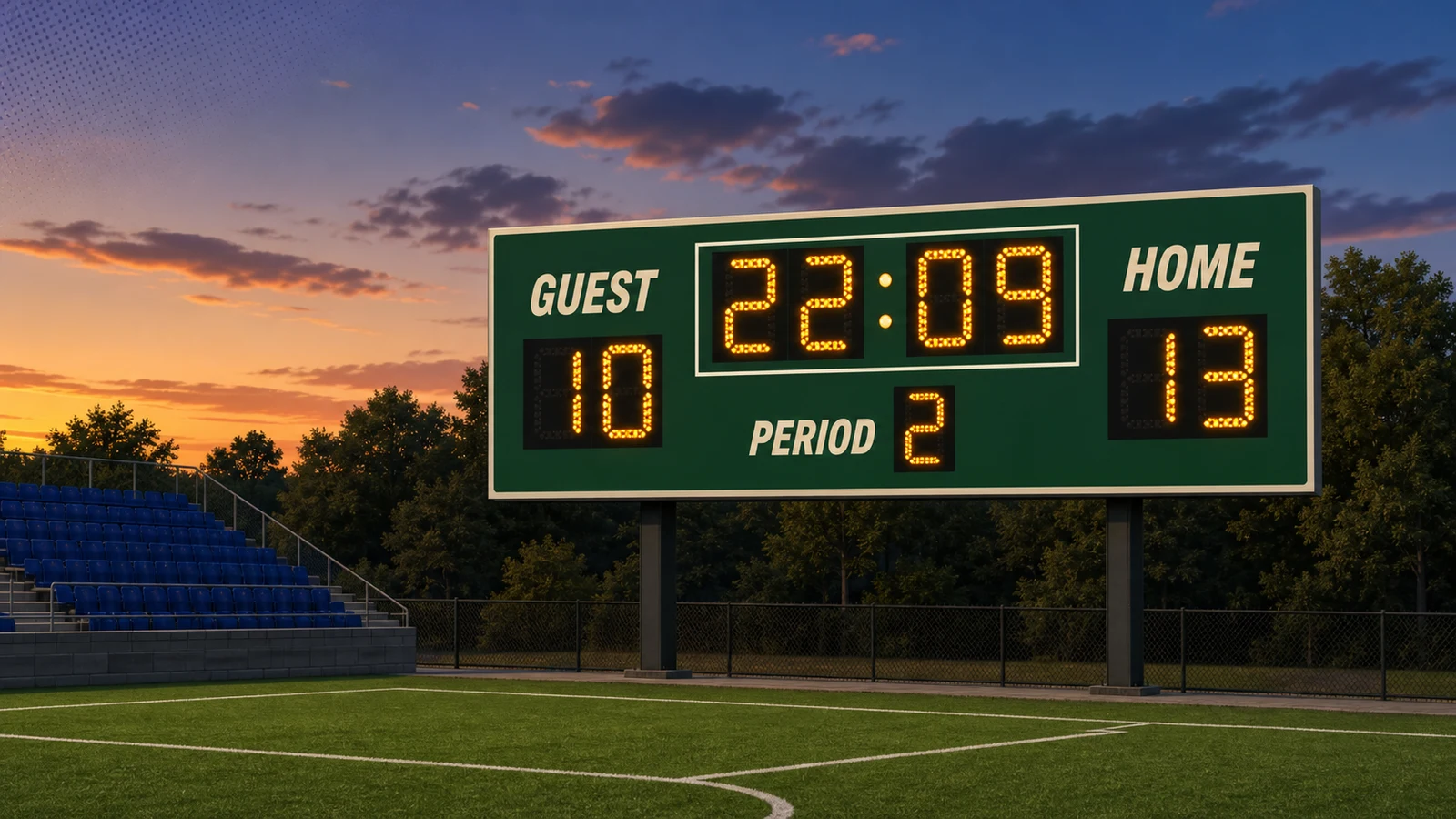 Soccer Scoreboard Features: Period Tracking, Stoppage Time, and Half-Time Display